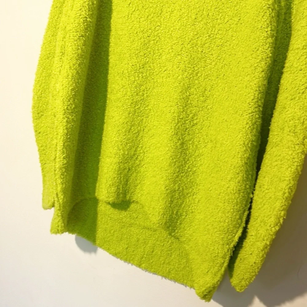 NEW $148 Free People x Anthropologie Fuzzy Oversized Teddy Sweater women size S